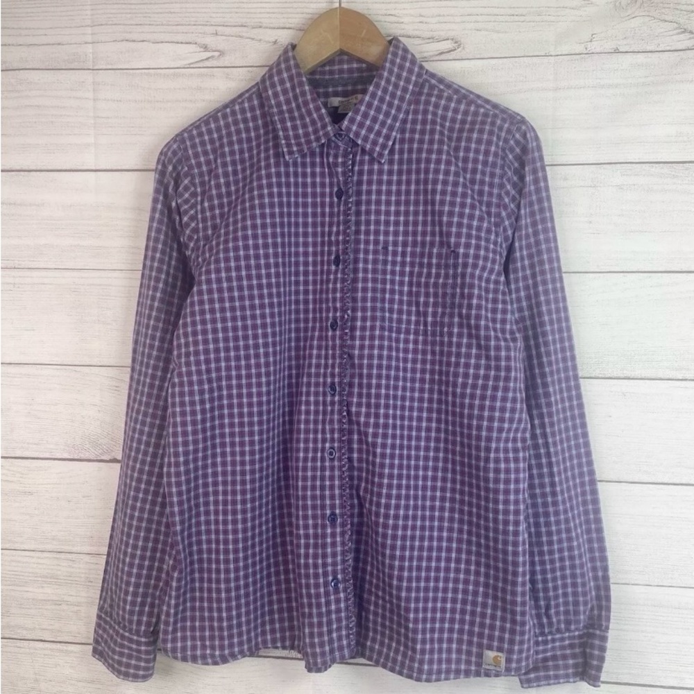 Carhartt Women’s Button Down Plaid Shirt